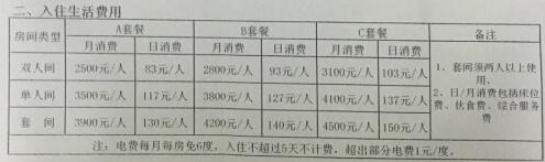 天鹿湖老年人护理中心价格收费